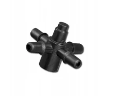 Kryžminė jungtis emiteriams ir lašintuvams 4 mm DSK-5135L4