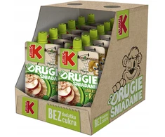 Kubuś KARTONAS Mikė Obuolių putėsiai + ryžiai + cinamonas 12x100g