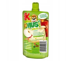 Kubuś Mikė obuolių bananų putėsiai 100% vaisių 12x100 g