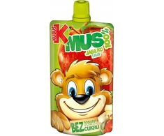 Kubuś Mikė obuolių bananų putėsiai 100% vaisių 12x100 g