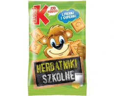 Kubuś Mikė sviestiniai mokykliniai sausainiai 30g trapios sausainės vaikams