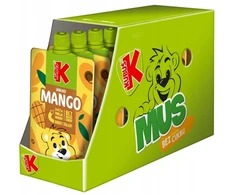 KUBUŚ Mousse vaikams su obuolių-mango skonio 200 g x 10 vnt.