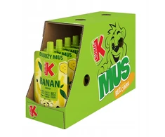 KUBUŚ obuolių-bananų putėsiai, dėžutė 10x 200g