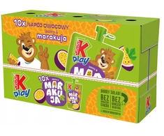 KUBUŚ PLAY obuolių pasiflorų gėrimas 61% vaisių 10x 200ml
