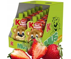 Kubuś Vaisių putėsiai vaikams Mikė 100% braškių obuolių morkų bananas 12x100g