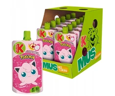 Kubuś WINNY Pokémon obuolių-bananų-raudonųjų vynuogių-pitaja-aronijų putėsiai 12x100 g