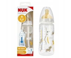 Kūdikio buteliukas su temperatūros kontrole Nuk First Choise, 0-6 mėn, 300 ml