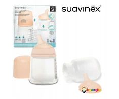 Kūdikio buteliukas Suavinex Zero Zero nuo dieglių 180 ml naujagimiams