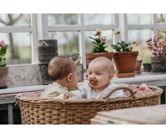 Kūdikių čiulptukas BIBS SIMMETRINĖS SPALVOS 2 vnt GUMINIS 0m+ Geležinis/Mėlynas