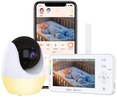 Kūdikių monitorius su 1080P WiFi kameros stebėjimo programėle