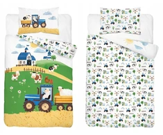 Kūdikių patalynė lovai 100% medvilnė 100x135 + 40x60cm FARMA