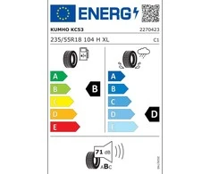 Kumho 235/55R18C PORTRAN KC53 104H XL