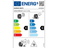 Kumho 255/55R19 WINTERCRAFT WS71 111V XL