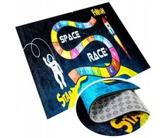 Kupdywan Dywan SPACE RACE KOSMONAUTA dla Dziecka Gra planszowa 120x170 cm