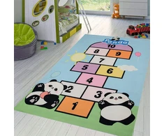 KupDywan Kilimas Vaikų klasei Pasaka Panda Žaidimo zona Pramogos 2x3 m