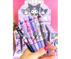 Kuromi Sanrio rašikliai 6 vnt. uždarame dėkle