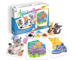 Kūrybinės tapybos rinkinys SentoSphere Aquarellum Cats 13 vnt.
