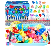 KŪRYBINGAS UGAVIMO RINKINYS VAIKAMS „Pasidaryk pats“ gelis MAGICAL WATER FIGURINES COLRS