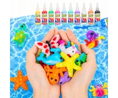 KŪRYBINGAS UGDYMO RINKINYS VAIKAMS, MAGIC GEL, VANDENS FIGURĖLĖS, UV SPALVOS