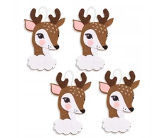 Kūrybingi veltinio dekoracijos pakabukai Bambi dpCraft elnio elnio veltinis