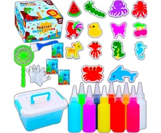 Kūrybingų vaikų edukacinis rinkinys „pasidaryk pats“ gelis „Magic Vanduo Figures Colors“.
