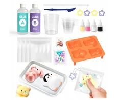KŪRYBINIS RINKINYS, SKIRTAS PAGALBŪS GAMINTI SLIME MASĖS DIY GYVŪNUS