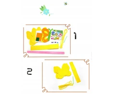 Kūrybinis rinkinys Spalvingos rankinės iš veltinio siuvimo rinkinys DIY 4 vnt