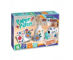 Kūrybinis vaikiškas dekupažo rinkinys Strigo DIY Paper Patch Keraminė vaza