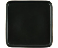 Kvadratinė pietų lėkštė AURORA ARGOS Juodas, 20 cm