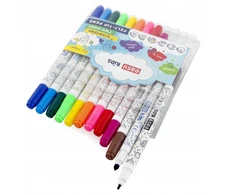 Kvapnūs dvipusiai trinami rašikliai 12 spalvų - Easy Stationery