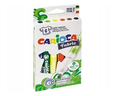 Kw Trade Flomasteriai 6 spalvų piešimui ant audinių Carioca, 1vnt.