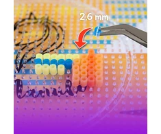 La Manuli 4x mini preso karoliukų pagalvėlės 2,6 mm formų šablonai