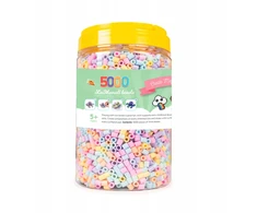 La Manuli Lyginimo karoliukai 5000vnt PASTEL Midi dydis 5mm Stiklainis