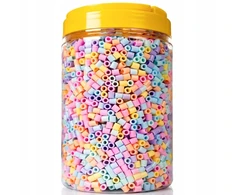 La Manuli Lyginimo karoliukai 5000vnt PASTEL Midi dydis 5mm Stiklainis