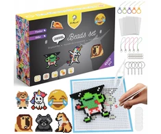 La Manuli Lyginimo karoliukų RINKINYS Juokingi lyginimo karoliukai MEMES ir EMOJI raštai 4500 vnt.