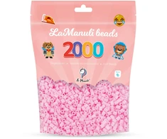 La Manuli Šviesiai rožiniai lyginimo karoliukai Midi 5 mm, 2000 vnt., 1 spalva