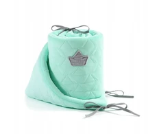La Millou OCHRANIACZ do Łóżeczka 70x140 VELVET Mint Miętowy 210 cm