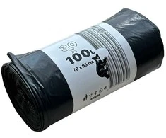 Labais Maiss Šiukšlių maišai Basic 70x95cm/100L/30vnt. 25 mikronai