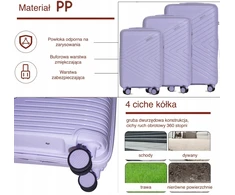 lagaminas M MAŽAS "20" HANDY CABIN PP MATCH ANT RATAS HARD BLOOM 6 SPALVOS