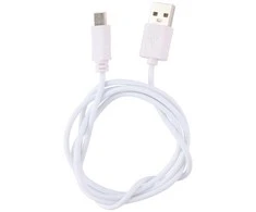 Laidas Dunlop USB-C 1m Baltas