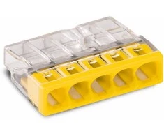 Laidų jungės Wago 2273-205, 5 x 0,5–2,5 mm², 25 vnt.