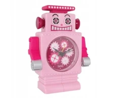 Laikrodis Robot RUBY rožinė robocik BUDZIK dziecięcy