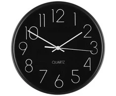 Laikrodis sieninis aliumininis juodos spalvos D25 cm 4Living 628155