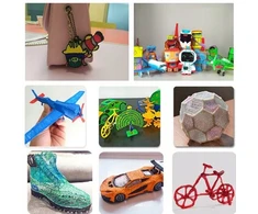 Lamex 3D rašiklio rinkinys Creative Filament 109m papildymas vaikams