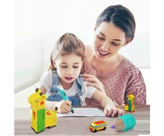 Lamex TUŠKINIS 3D SPAUSDINTUVAS VAIKAMS / MEGA SET FILAMENT COLOR Įdėklai 210M