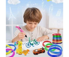 Lamex TUŠKINIS 3D SPAUSDINTUVAS VAIKAMS / MEGA SET FILAMENT COLOR Įdėklai 210M