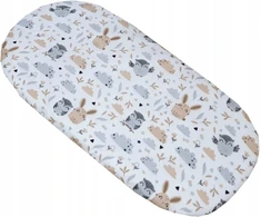 Laminia MUSLIN paklodė vežimėlio gondolai 38x80 - EŽIAI DEBESIS