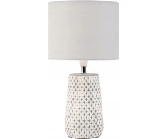 Lampa stołowa Pauleen Pretty Purity balta pilka ręcznie robiona 20W