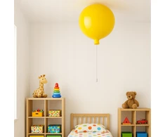Lampa wisząca Abigali Baloon E27 do pokoju dziecięcego 20cm geltona