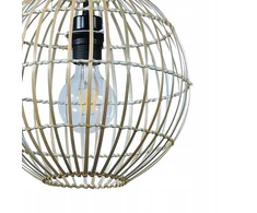 Lampa wisząca GoodHome Dacite 1 x 40 W E27 28 cm jasny bambus